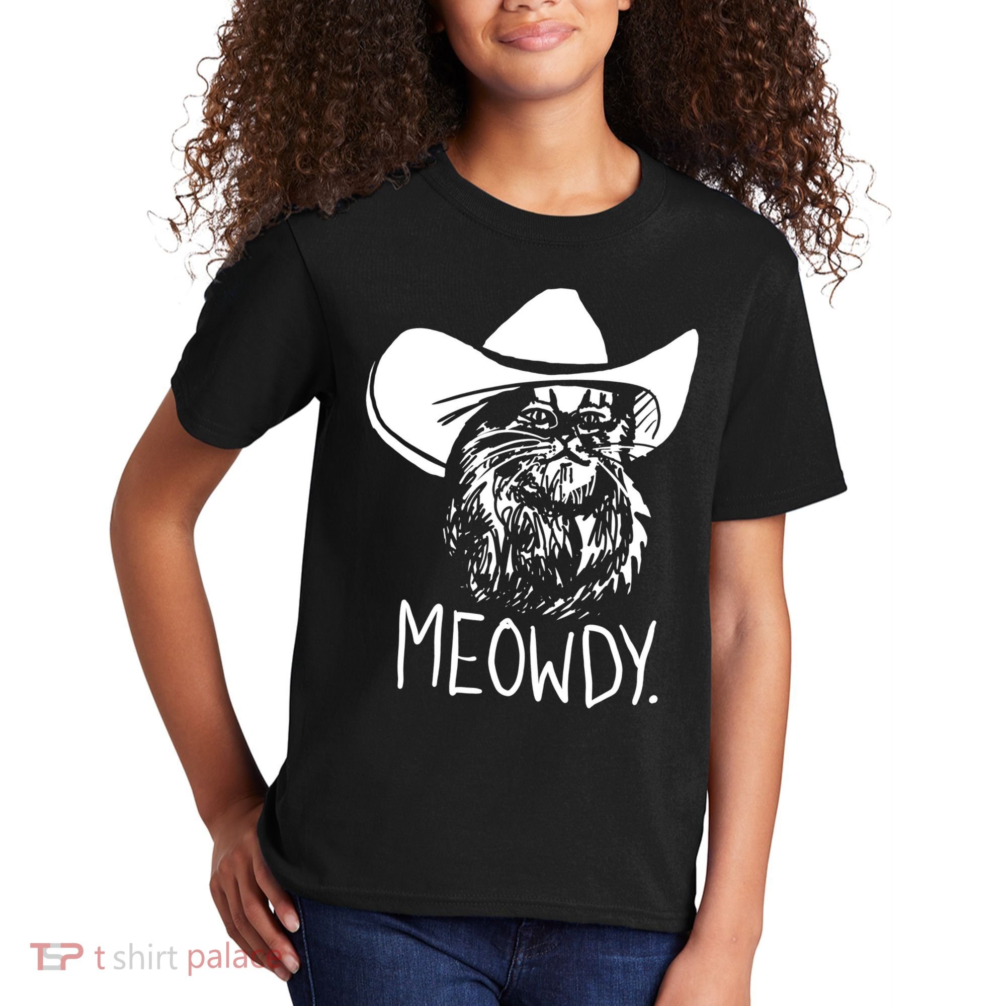 Meowdy Texas Cat Meme TShirt Kids T-Shirt