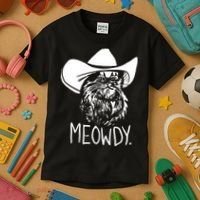 Meowdy Texas Cat Meme TShirt Kids T-Shirt thumb 3