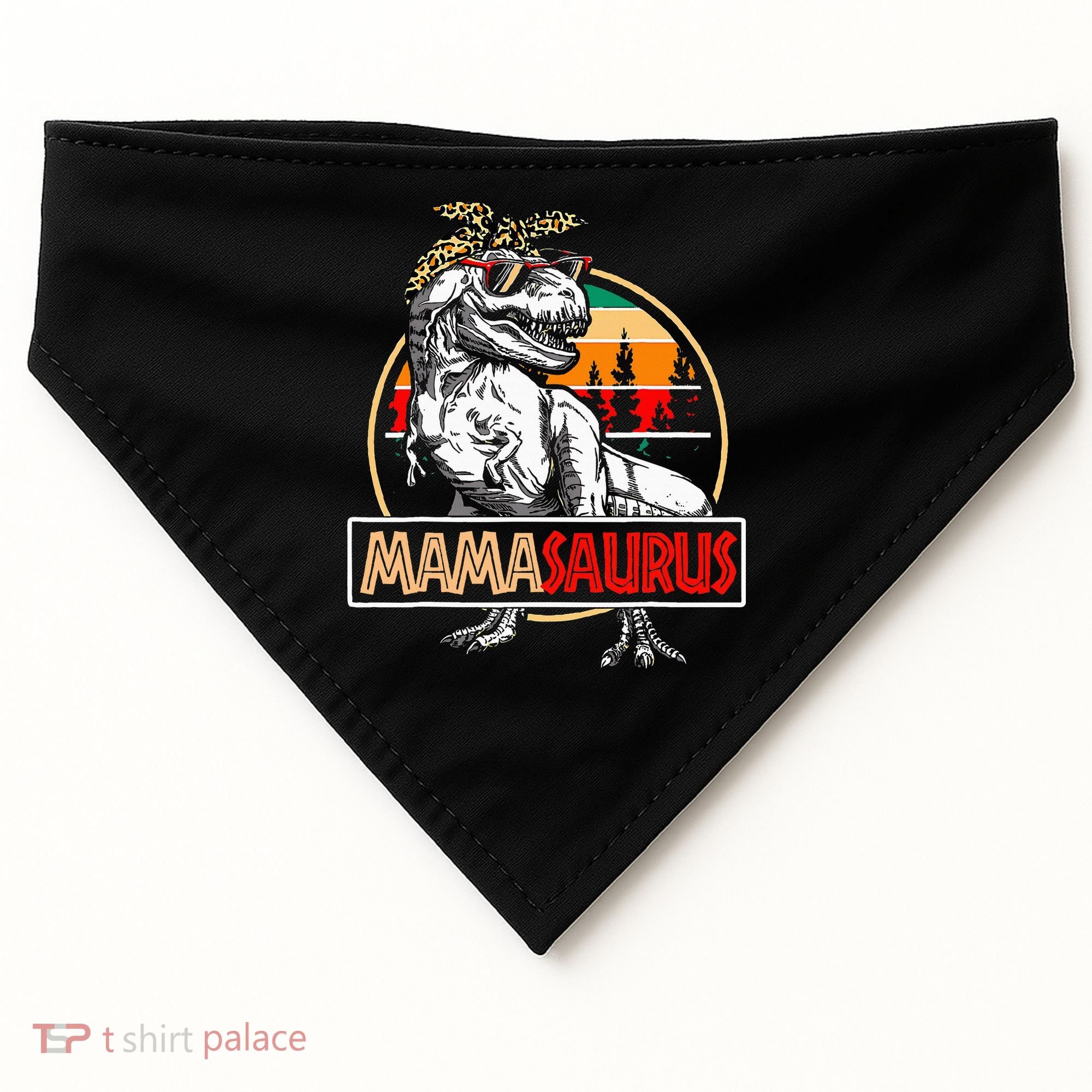 Mamasaurus Trex Dinosaur Mama Gifts For Mom Mothers Day USA-Made Doggie Bandana