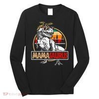 Mamasaurus Trex Dinosaur Mama Gifts For Mom Mothers Day Long Sleeve Shirt thumb 0