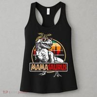 Mamasaurus Trex Dinosaur Mama Gifts For Mom Mothers Day Women's Tank Top thumb 3