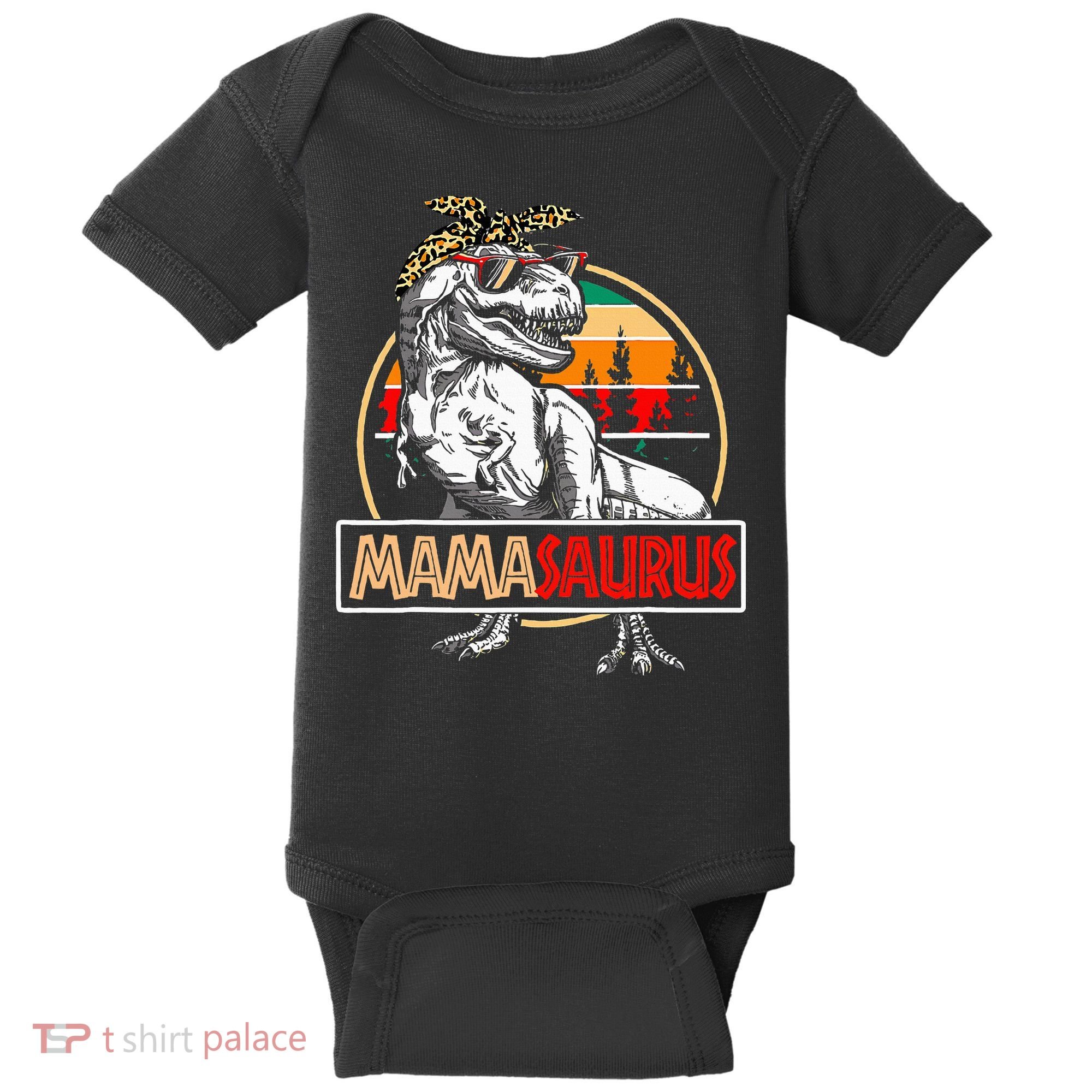 Mamasaurus Trex Dinosaur Mama Gifts For Mom Mothers Day Baby Bodysuit