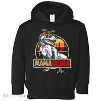Mamasaurus Trex Dinosaur Mama Gifts For Mom Mothers Day Toddler Hoodie thumb 0
