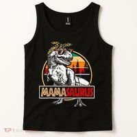 Mamasaurus Trex Dinosaur Mama Gifts For Mom Mothers Day Tank Top thumb 2