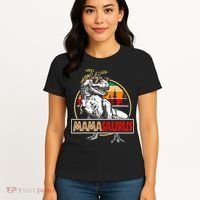 Mamasaurus Trex Dinosaur Mama Gifts For Mom Mothers Day Women's T-Shirt thumb 4