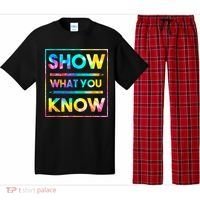 Motivational Testing Day Shirt Teacher Show What You Know Pajama Set thumb 0