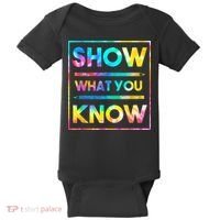 Motivational Testing Day Shirt Teacher Show What You Know Baby Bodysuit thumb 0