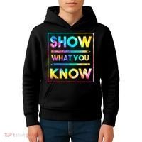 Motivational Testing Day Shirt Teacher Show What You Know Kids Hoodie thumb 4