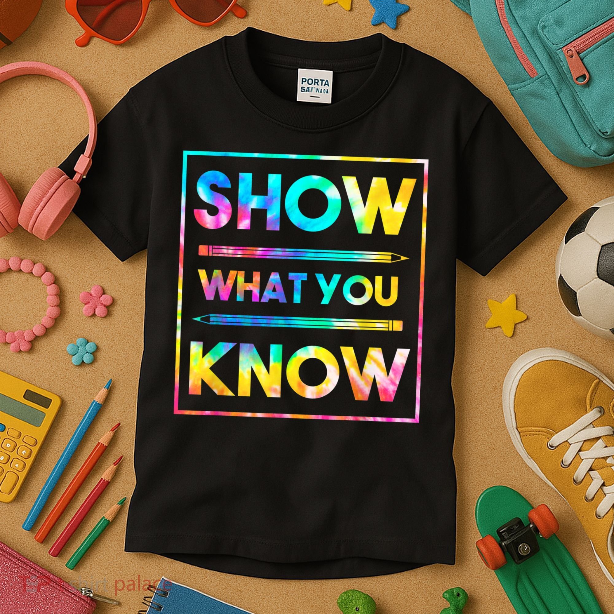 Motivational Testing Day Shirt Teacher Show What You Know Kids T-Shirt