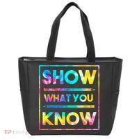 Motivational Testing Day Shirt Teacher Show What You Know Tote Bag thumb 0