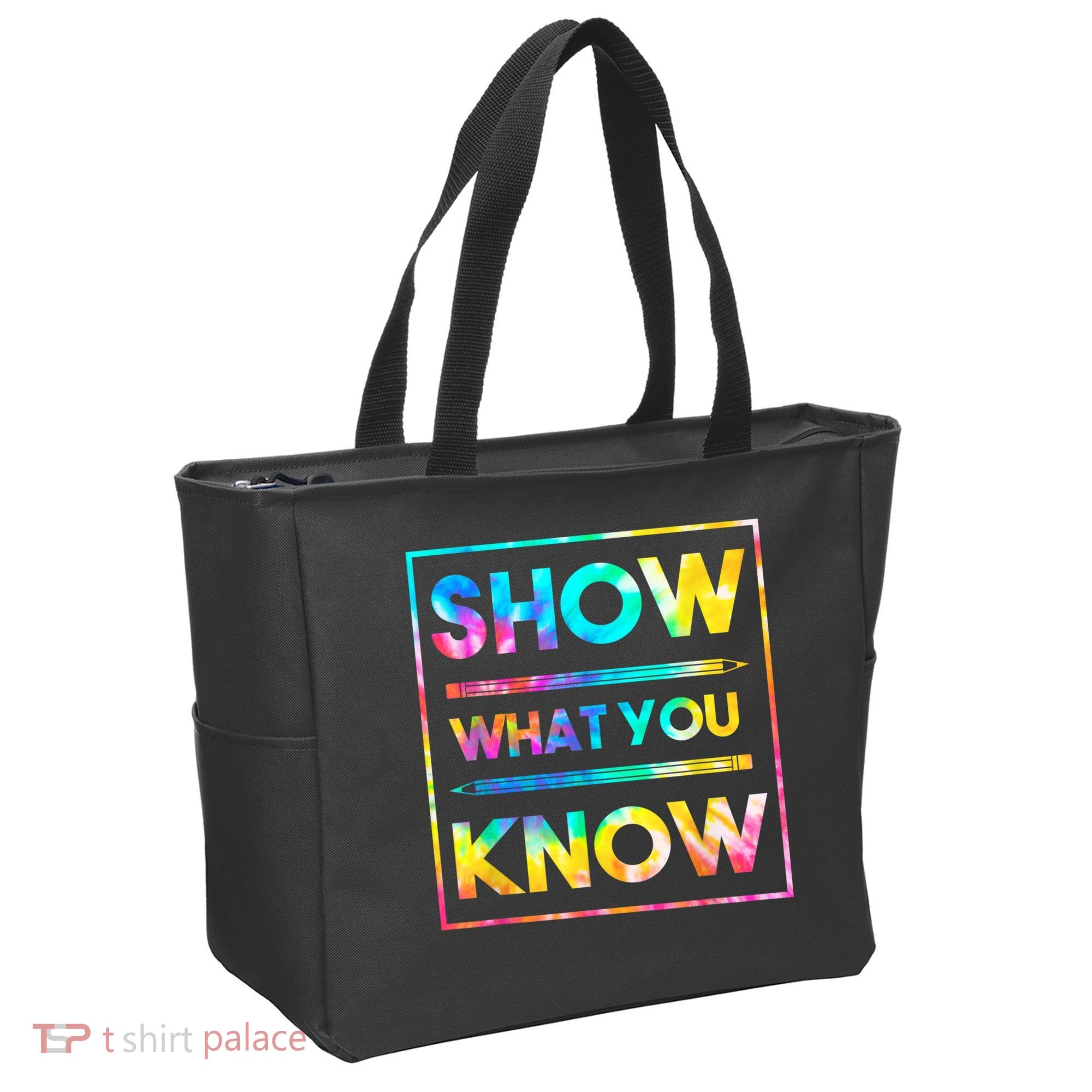 Motivational Testing Day Shirt Teacher Show What You Know Tote Bag