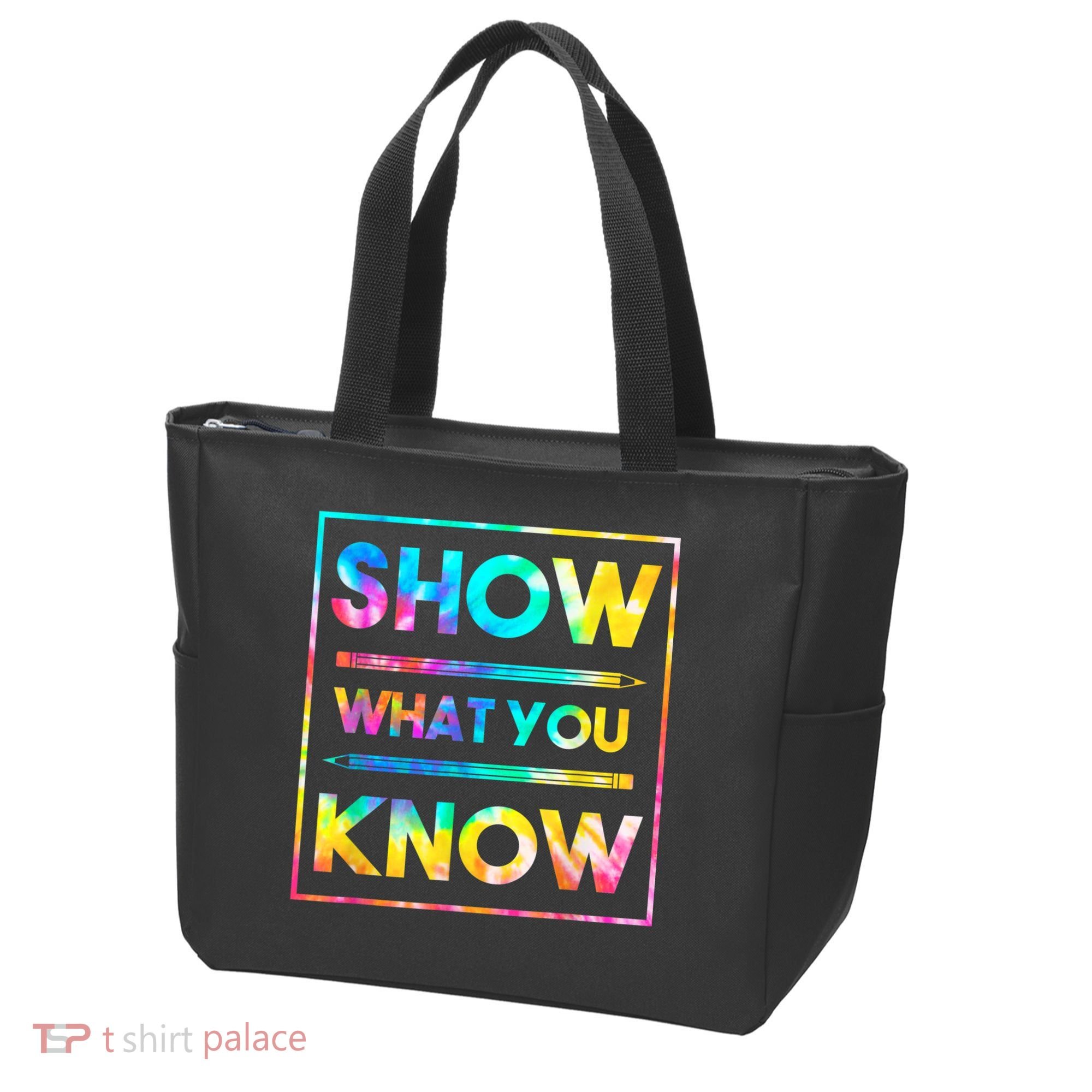 Motivational Testing Day Shirt Teacher Show What You Know Tote Bag