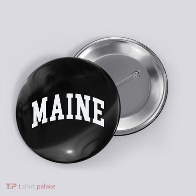 Maine Throwback Design Classic Button