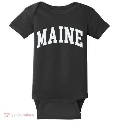 Maine Throwback Design Classic Baby Bodysuit