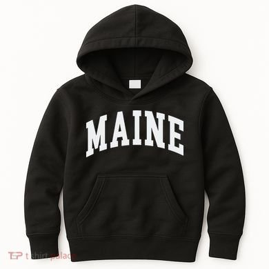 Maine Throwback Design Classic Kids Hoodie