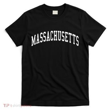 Massachusetts Throwback Design Print Classic T-Shirt