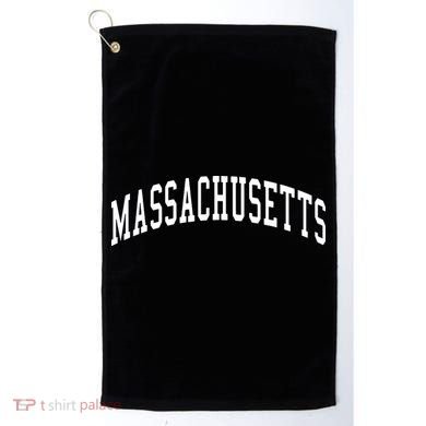 Massachusetts Throwback Design Print Classic Golf Towel