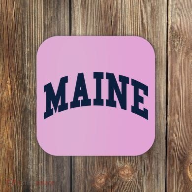 Maine Throwback Design Classic Coaster