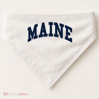 Maine Throwback Design Classic USA-Made Doggie Bandana