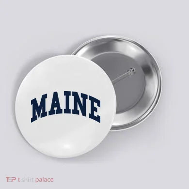 Maine Throwback Design Classic Button