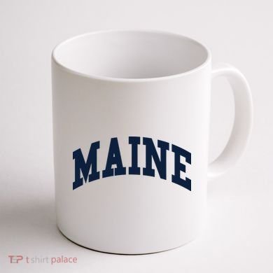 Maine Throwback Design Classic Coffee Mug back