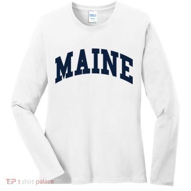 Maine Throwback Design Classic Women's Long Sleeve Shirt