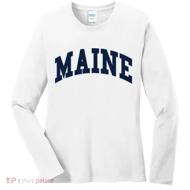 Maine Throwback Design Classic Women's Long Sleeve Shirt