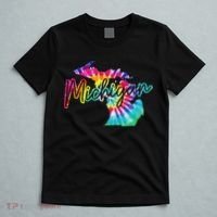 Michigan Tie Dye State Map Pride Hippie Vintage Retro T-Shirt thumb 5