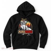 Mamasaurus Trex Dinosaur Mama Gifts For Mom Mothers Day Hoodie thumb 0