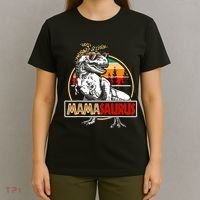 Mamasaurus Trex Dinosaur Mama Gifts For Mom Mothers Day T-Shirt thumb 4