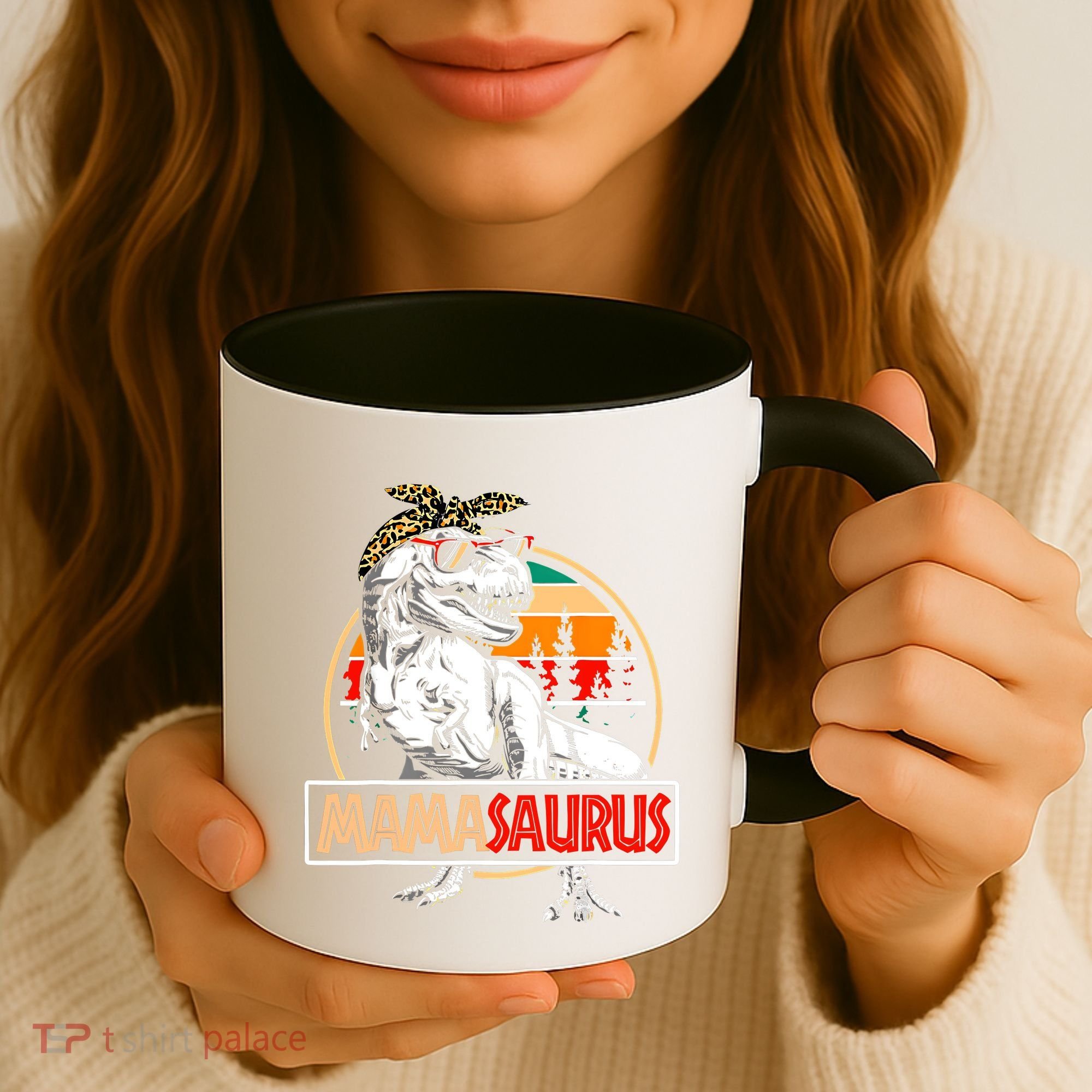 Mamasaurus Trex Dinosaur Mama Gifts For Mom Mothers Day Coffee Mug
