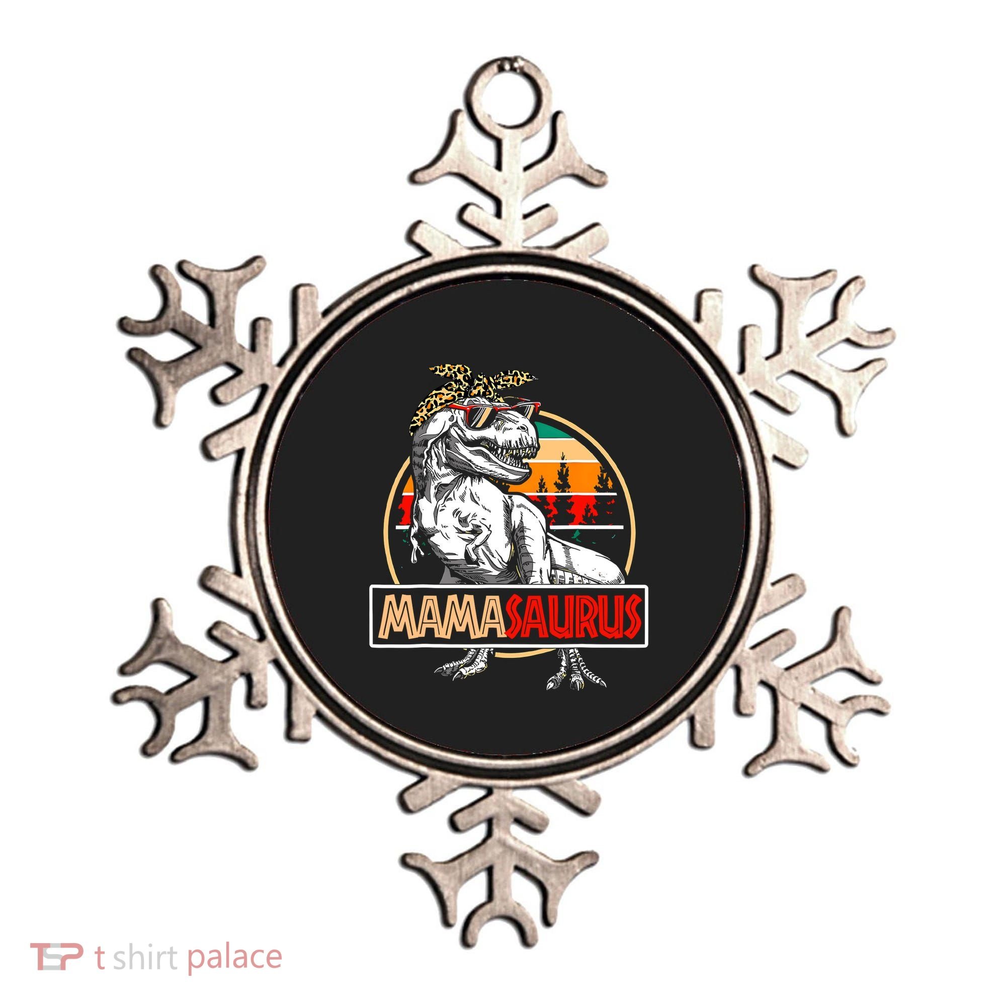 Mamasaurus Trex Dinosaur Mama Gifts For Mom Mothers Day Ornament