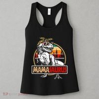 Mamasaurus Trex Dinosaur Mama Gifts For Mom Mothers Day Women's Tank Top thumb 3