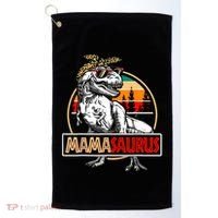 Mamasaurus Trex Dinosaur Mama Gifts For Mom Mothers Day Golf Towel thumb 0