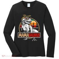 Mamasaurus Trex Dinosaur Mama Gifts For Mom Mothers Day Women's Long Sleeve Shirt thumb 0
