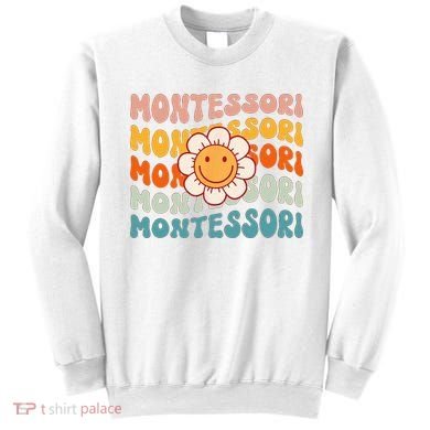 Montessori Teacher Daisy Colorful Sweatshirt