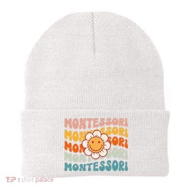 Montessori Teacher Daisy Colorful Beanie