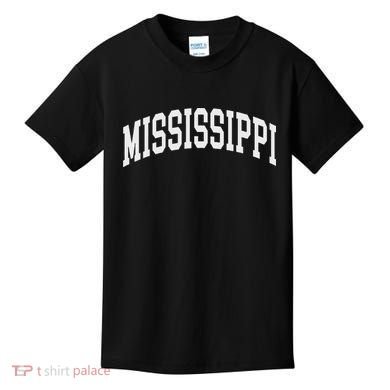 Mississippi Throwback Design Print Classic Kids T-Shirt