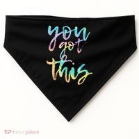 Motivational Testing Day Teacher You Got This Rock The Test USA-Made Doggie Bandana thumb 0