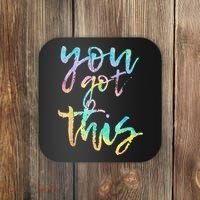 Motivational Testing Day Teacher You Got This Rock The Test Coaster thumb 0