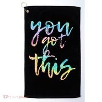 Motivational Testing Day Teacher You Got This Rock The Test Golf Towel thumb 0