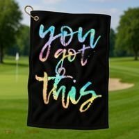 Motivational Testing Day Teacher You Got This Rock The Test Golf Towel thumb 1