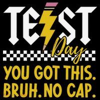 Motivation Test Day Bruh You Got This No Cap Teacher Women's Hoodie thumb 2