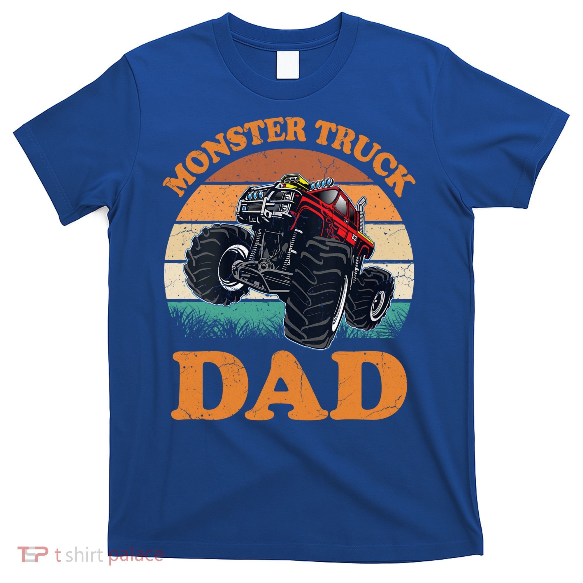 Monster Truck Dad Gift Retro Vintage Monster Truck Gift T-Shirt