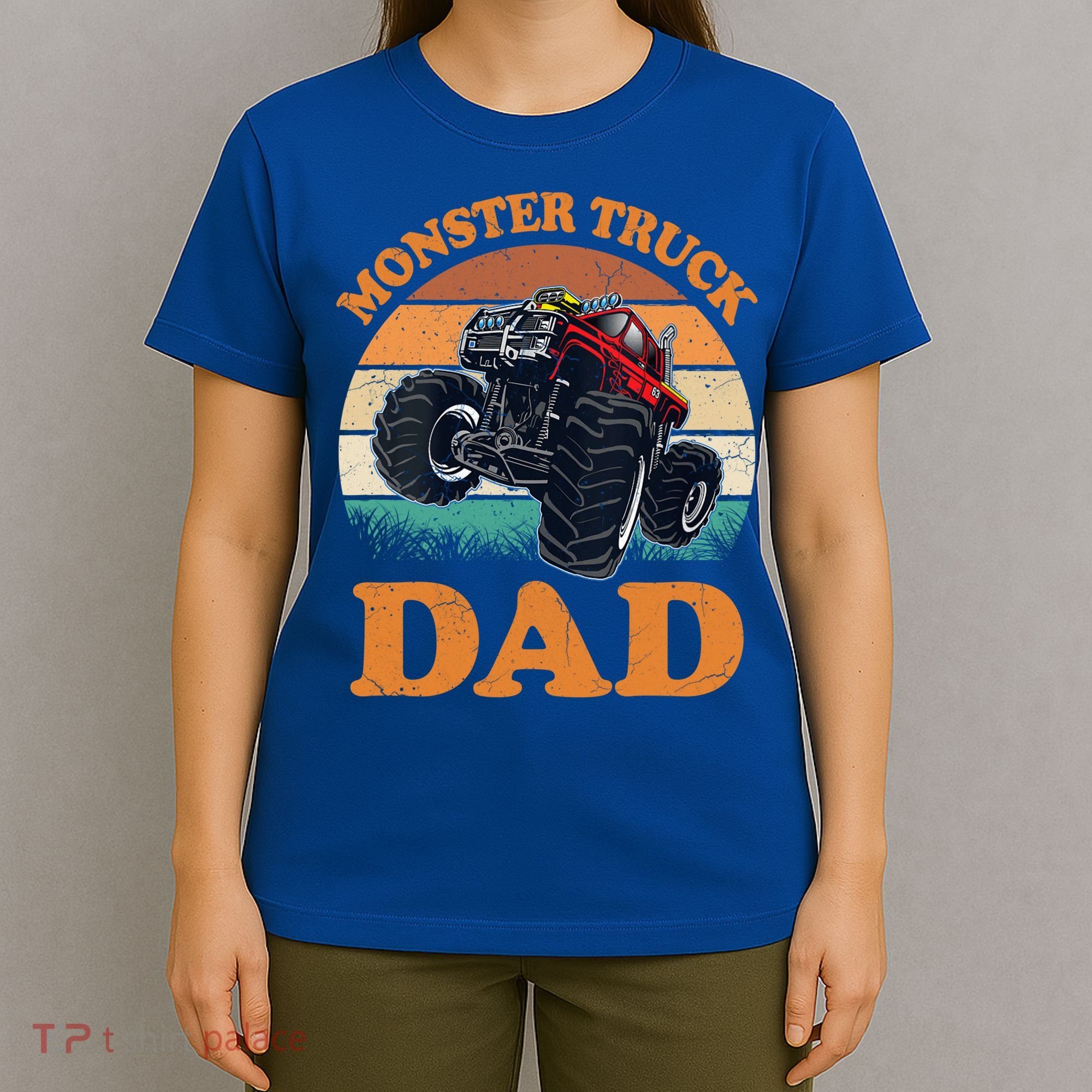 Monster Truck Dad Gift Retro Vintage Monster Truck Gift T-Shirt