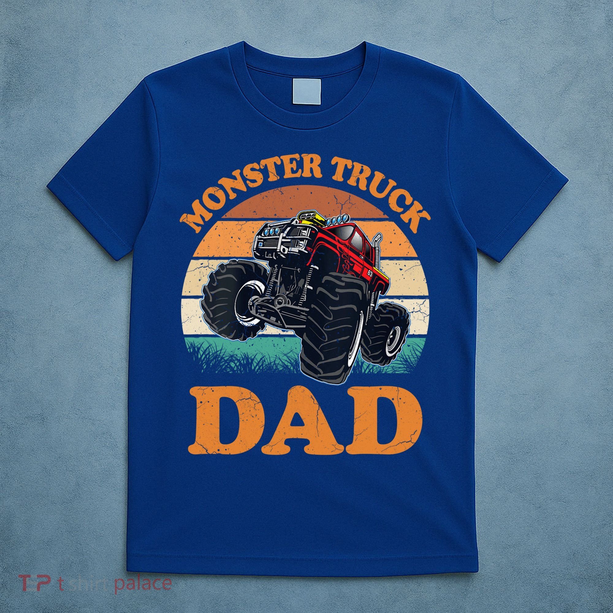 Monster Truck Dad Gift Retro Vintage Monster Truck Gift T-Shirt
