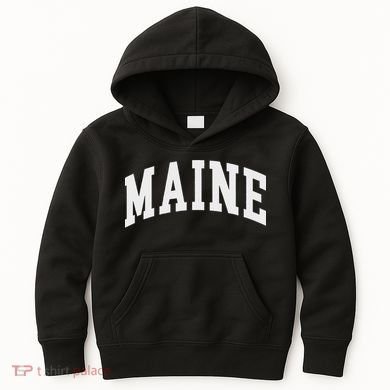 Maine Throwback Design Classic Kids Hoodie