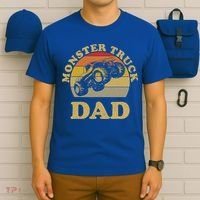 Monster Truck Dad Gift Retro Vintage Monster Truck Meaningful Gift T-Shirt thumb 6
