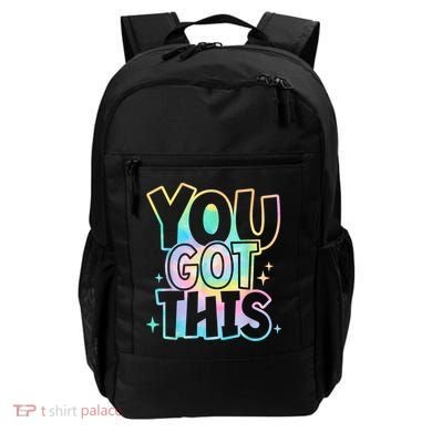 Motivational Testing Day Teacher You Got This Rock The Test (1) Backpack