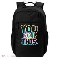 Motivational Testing Day Teacher You Got This Rock The Test (1) Backpack thumb 0